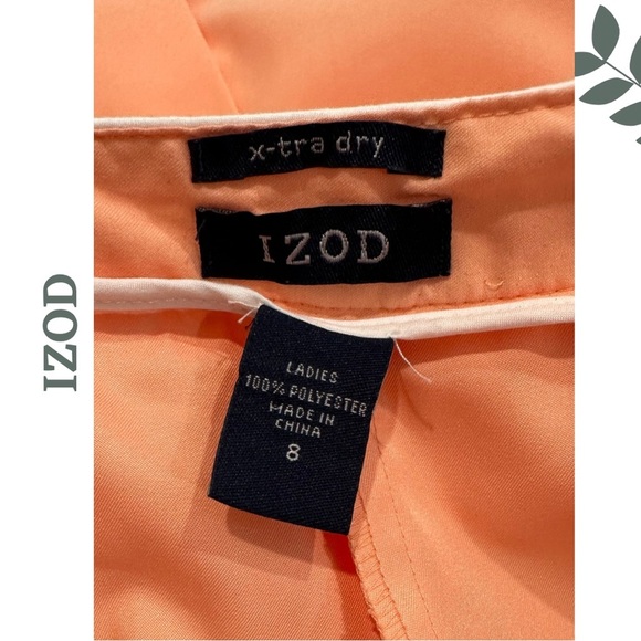 🛍️3/$40 IZOD Performance Skort | Golf & Tennis Wear | Piped Detail Size 8 - Picture 6 of 6